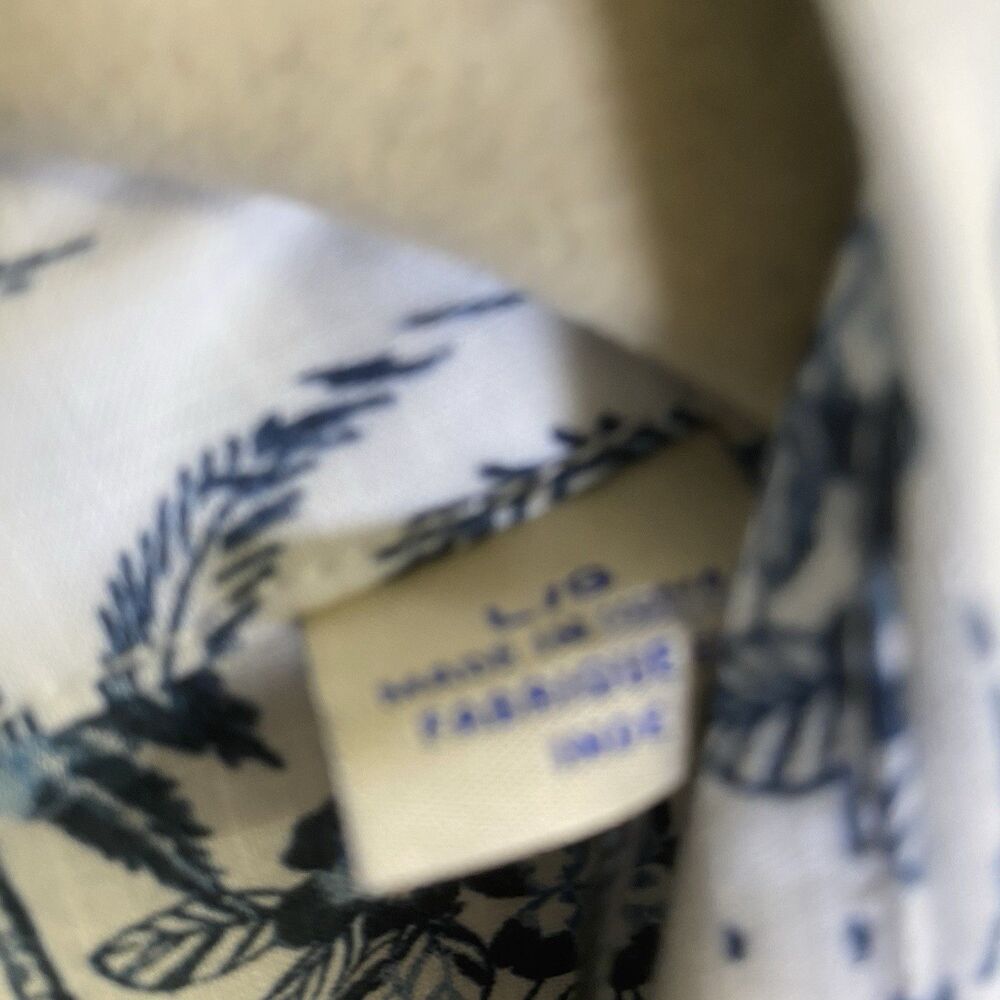Tommy Bahama Hawaiian Shirt All Over Print Tropical Beach Men's Large NWT $120 - Picture 8 of 12